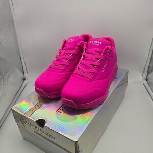 Skechers Night Shades Sneakers Hot Pink 8